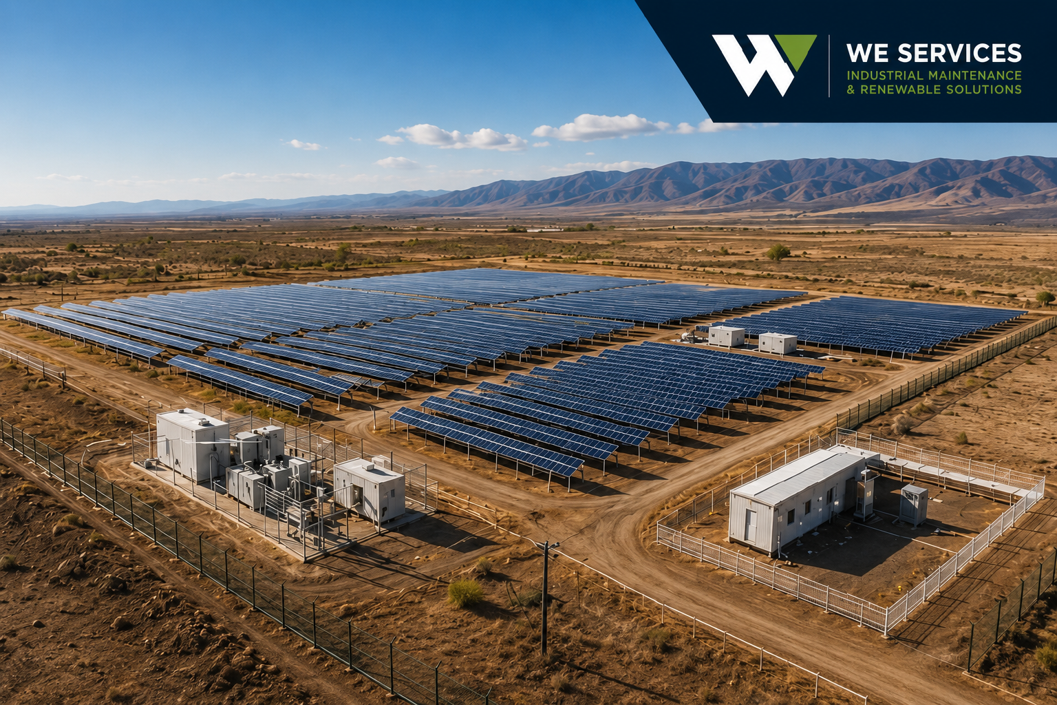 Planta fotovoltaica mantenida por WE SERVICES